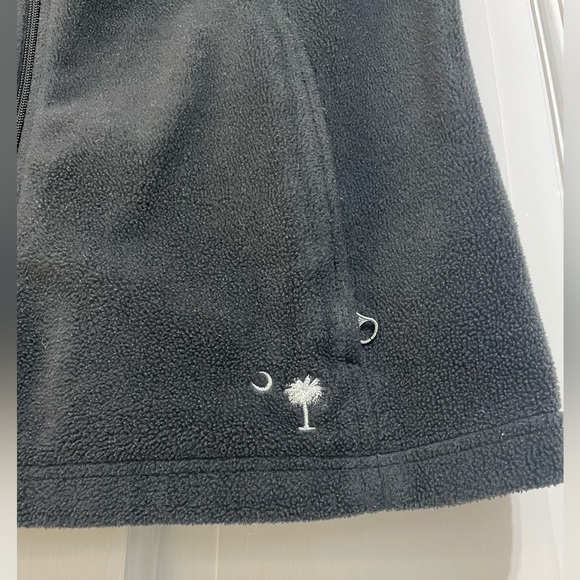 Columbia women’s Large full zip fleece vest South Carolina Palmetto Tree & Moon - Picture 3 of 4